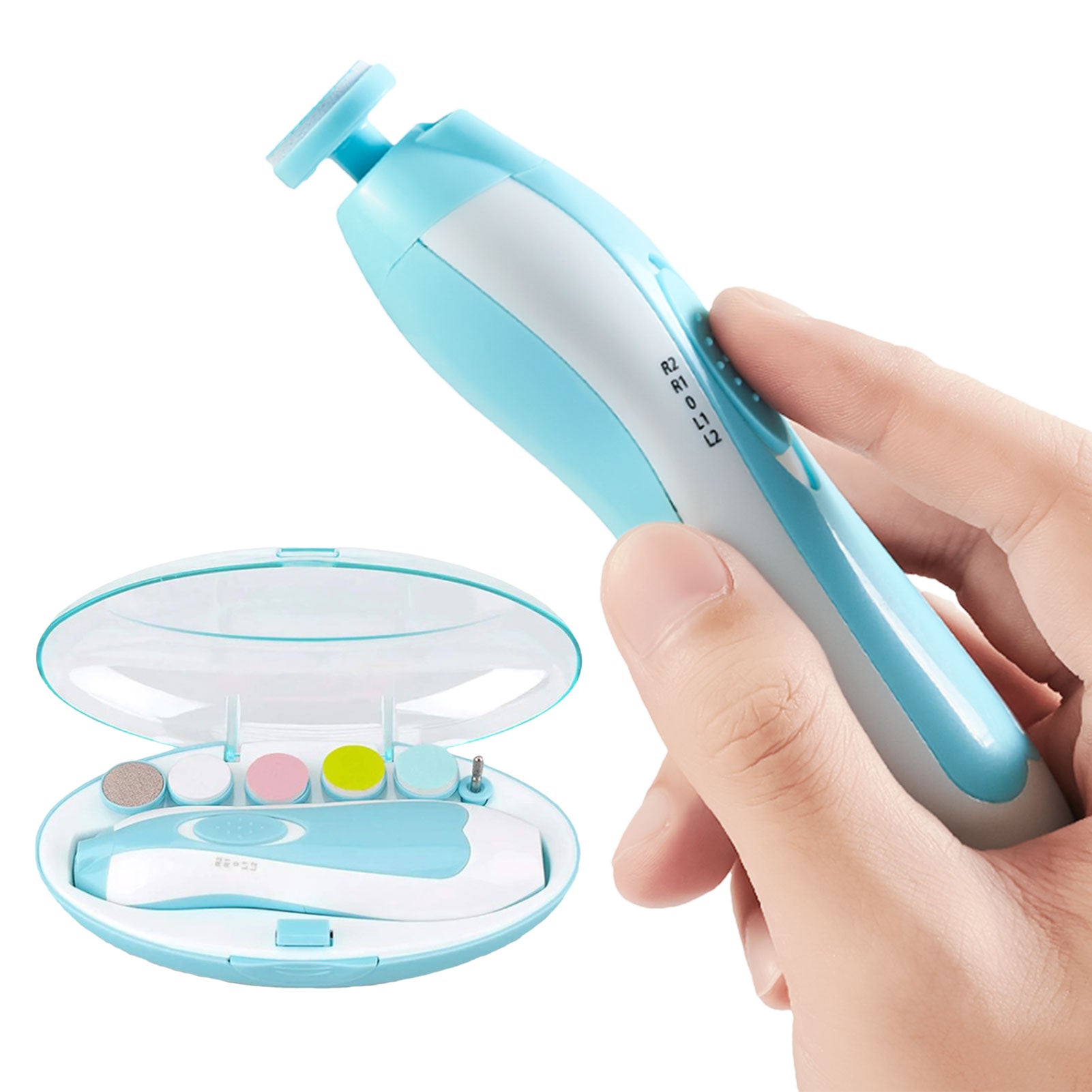 ICHIRO Electric Baby Nail Trimmer in Blue, Babies & Kids, Baby Monitors on  Carousell
